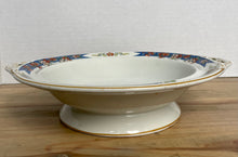 Load image into Gallery viewer, Antique Woods and Sons Bird of Paradise Porcelain Footed Bowl