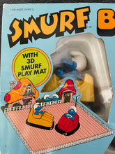 Load image into Gallery viewer, Vintage 1982 Smurfs Bumper Cars Never Used