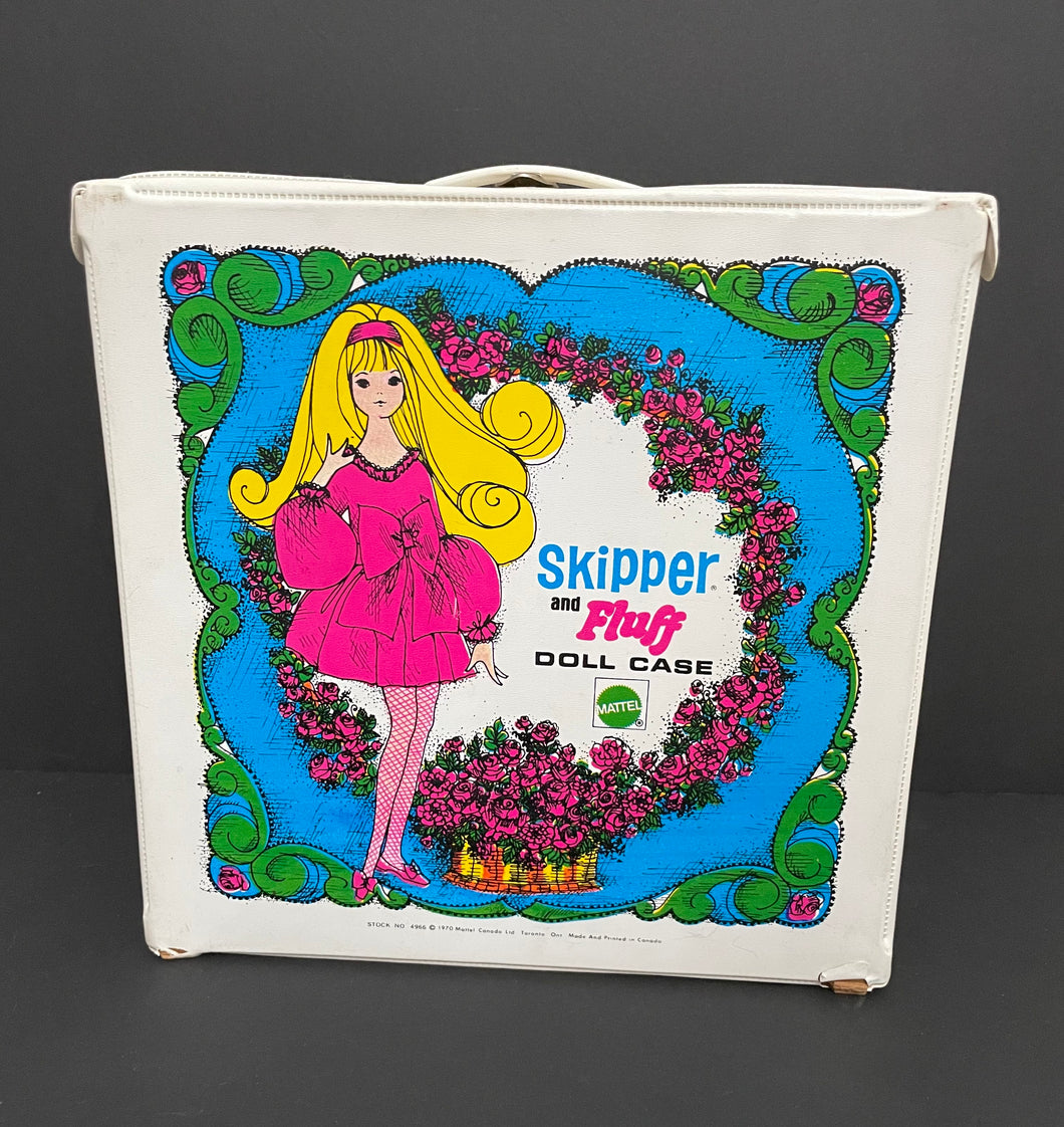 Vintage 1970 Skipper and Fluff Doll Case