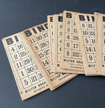 Load image into Gallery viewer, Antique Milton Bradley Bingo Game Cards