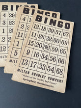 Load image into Gallery viewer, Antique Milton Bradley Bingo Game Cards