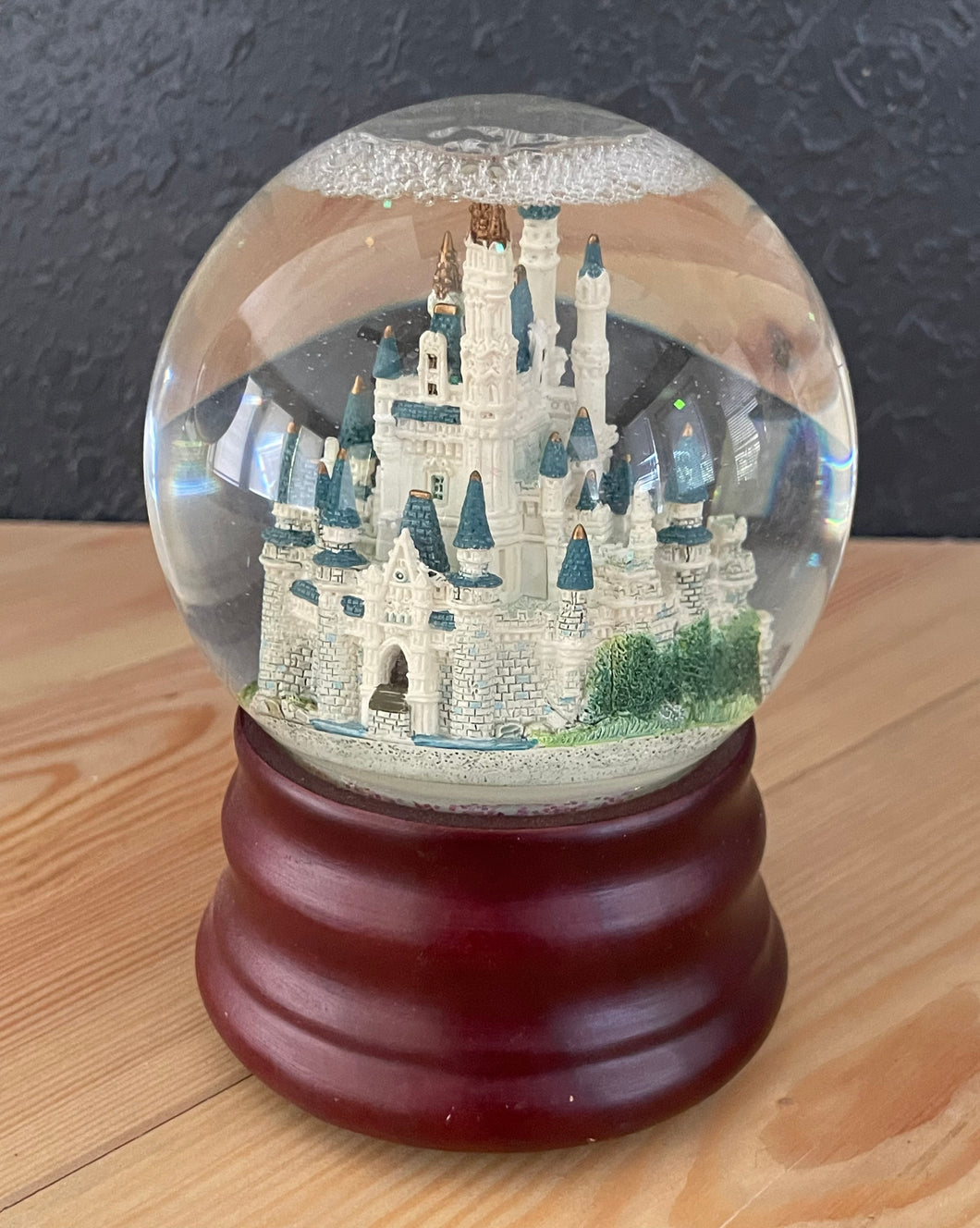 Disney World Castle Musical Snow Globe “ When You Wish Upon A Star”