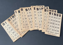 Load image into Gallery viewer, Antique Milton Bradley Bingo Game Cards