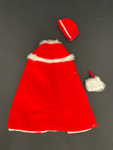 Load image into Gallery viewer, Amazing Vintage 1970s Barbie Red Holiday Cape Outfit