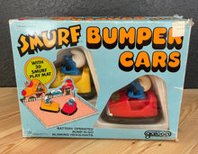 Load image into Gallery viewer, Vintage 1982 Smurfs Bumper Cars Never Used