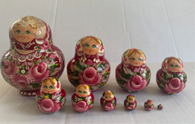 Load image into Gallery viewer, Vintage Russian Matryoshka Nesting Doll