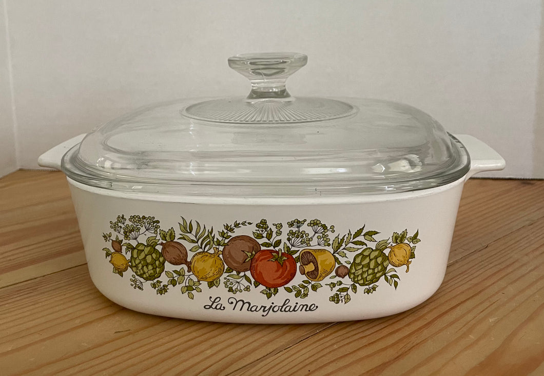 Vintage Pyrex Corningware “Spice of Life” 2 qt Casserole with Lid A-2-B