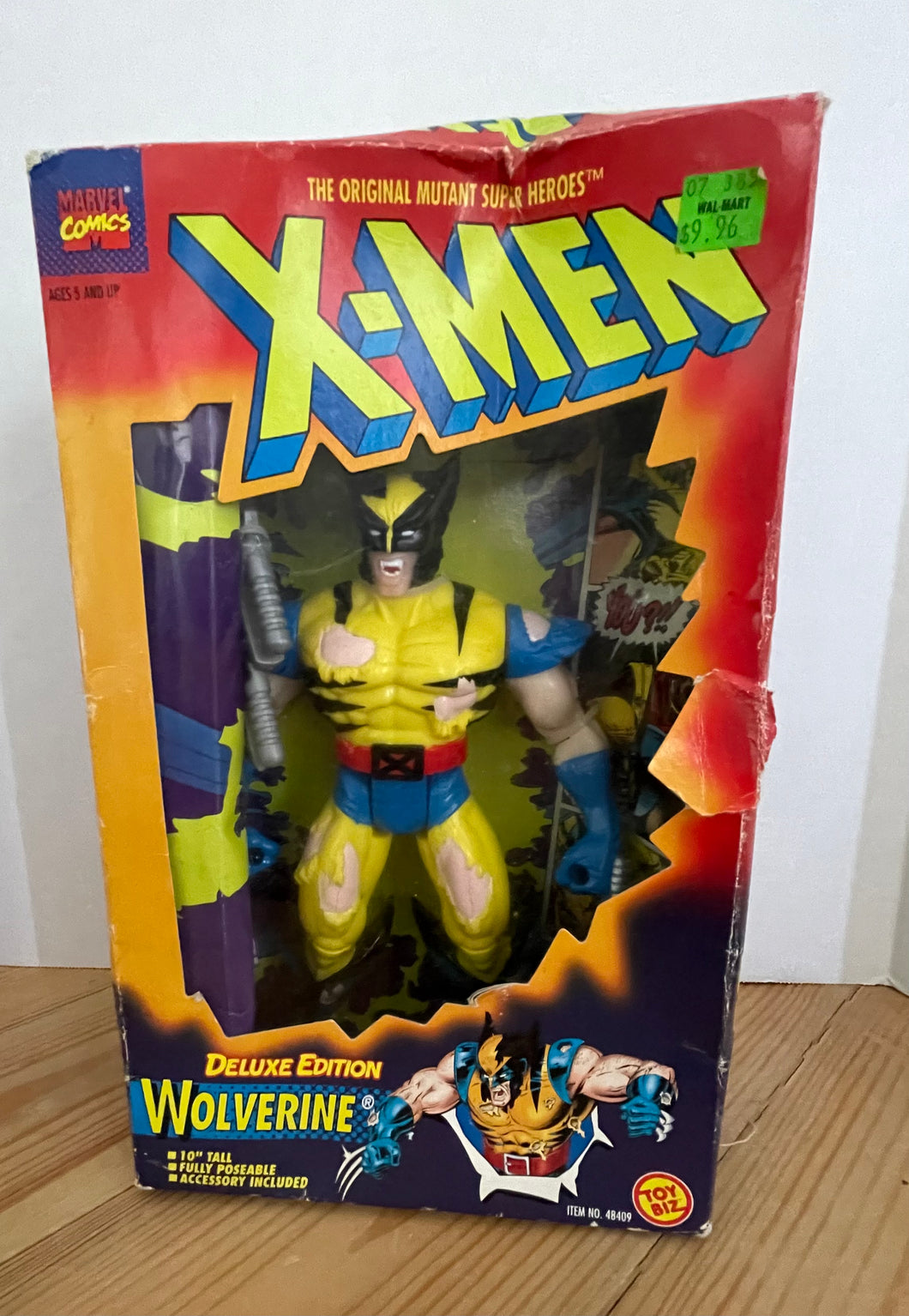 Vintage Toybiz 1995 10” XMen Wolverine Figure New in Box