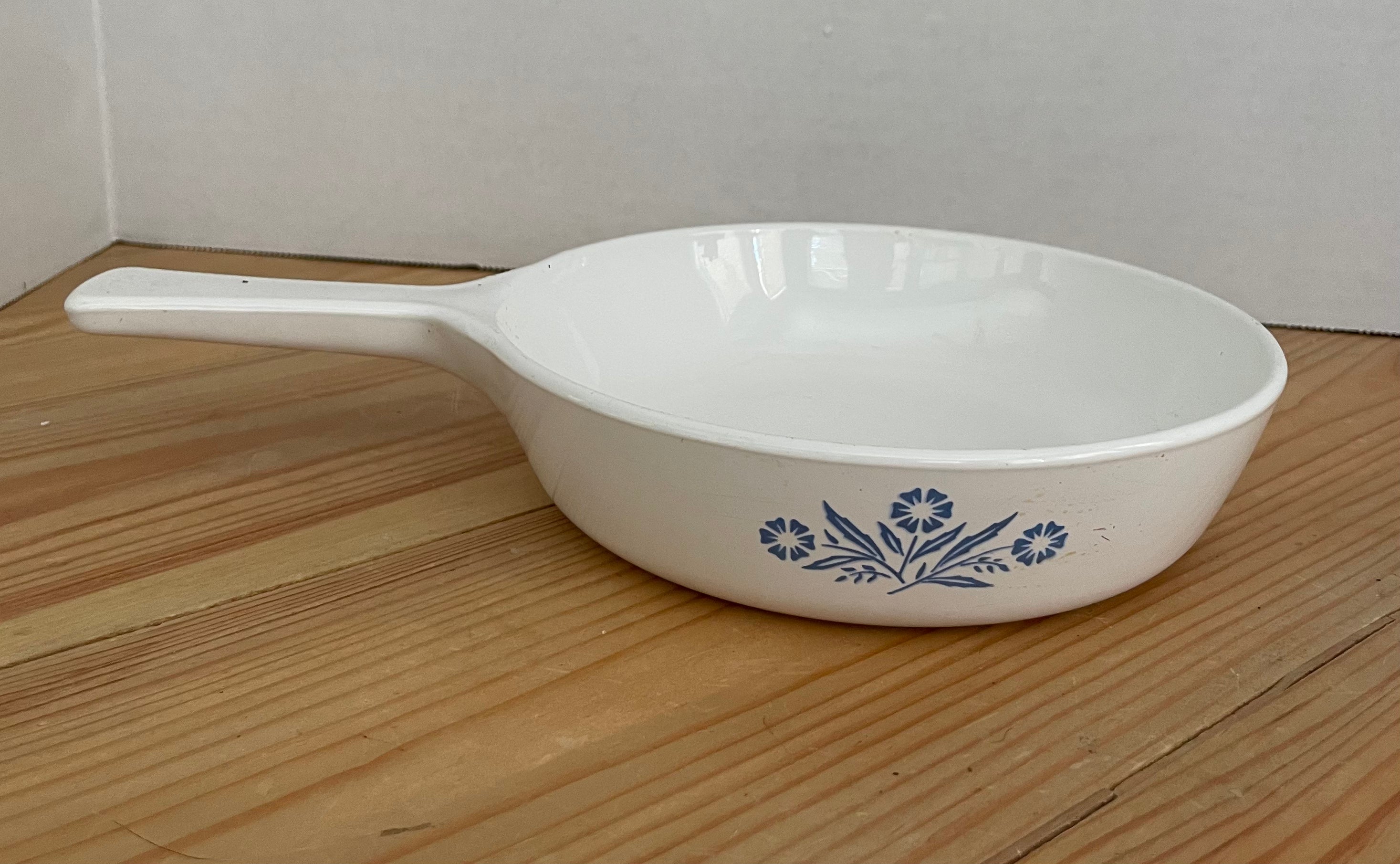 Blue Cornflower ~ Corning Ware ~ Small Skillet/Frying Pan With Pyrex Lid ~  P-83-B ~ 6.5