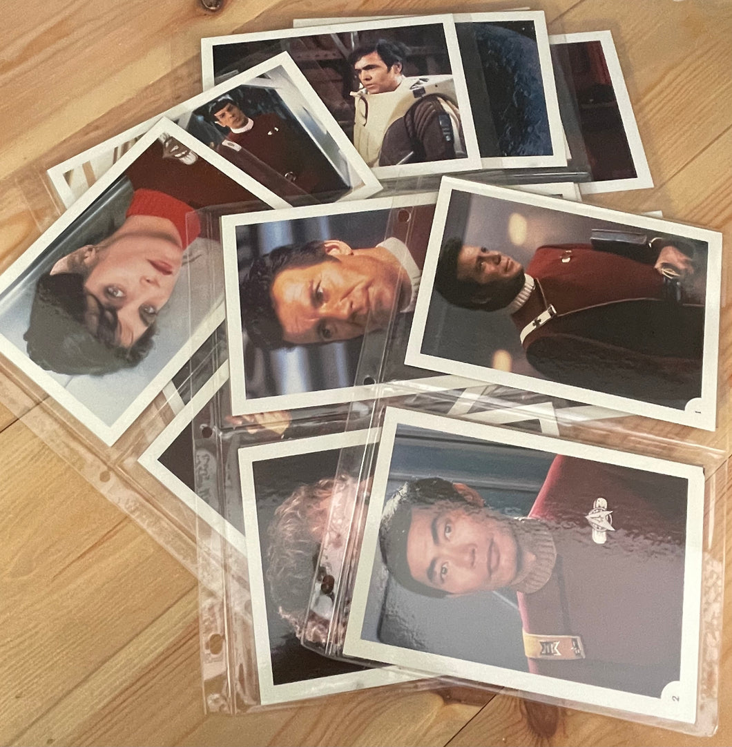 Star Trek II The Wrath For Khan Oversized Trading Card Complete Set