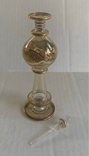 Load image into Gallery viewer, Vintage Egyptian Glass with 24kt Gold Trim Perfume Bottle
