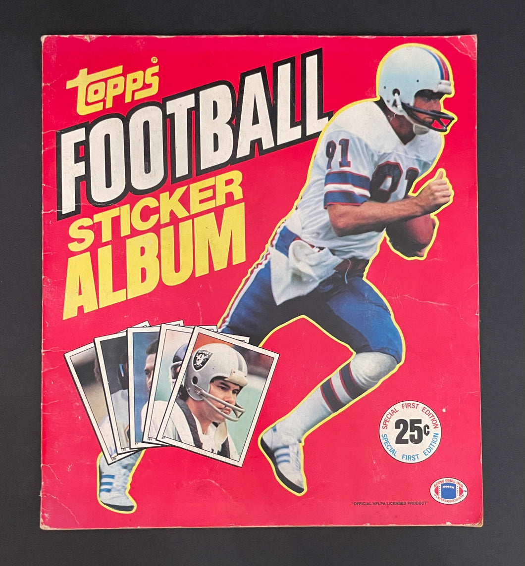 1981 Vintage NFL Football Complete Sticker Album