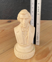 Load image into Gallery viewer, Vintage Resin Halbe Composer Figurine Bust Chopin
