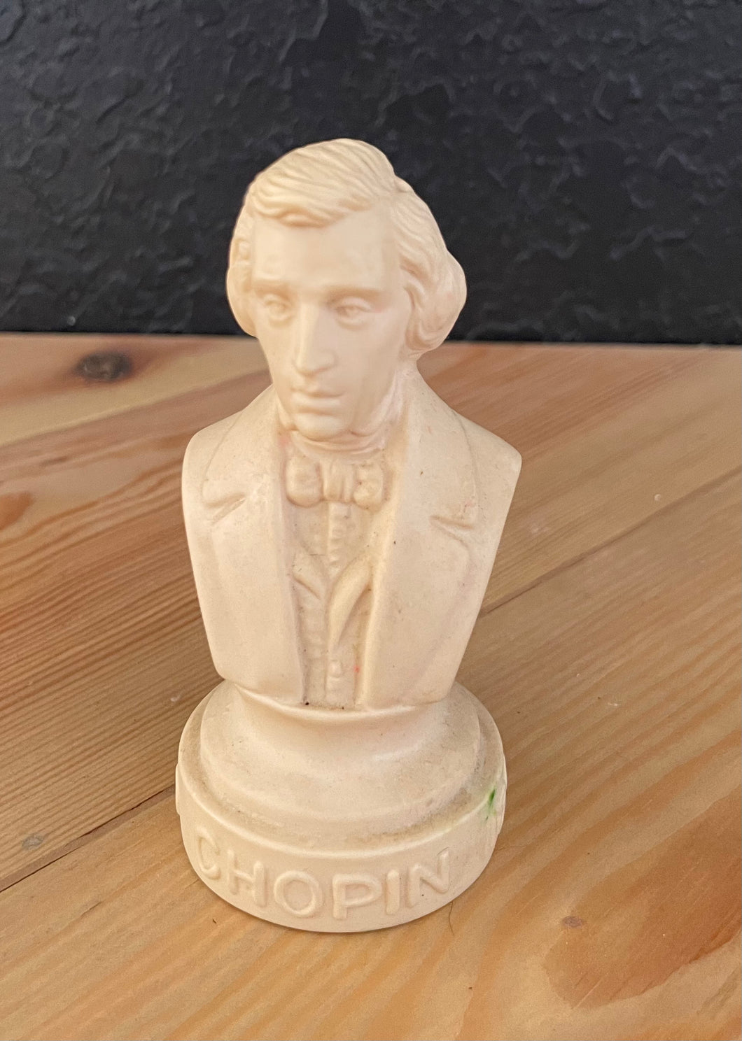Vintage Resin Halbe Composer Figurine Bust Chopin