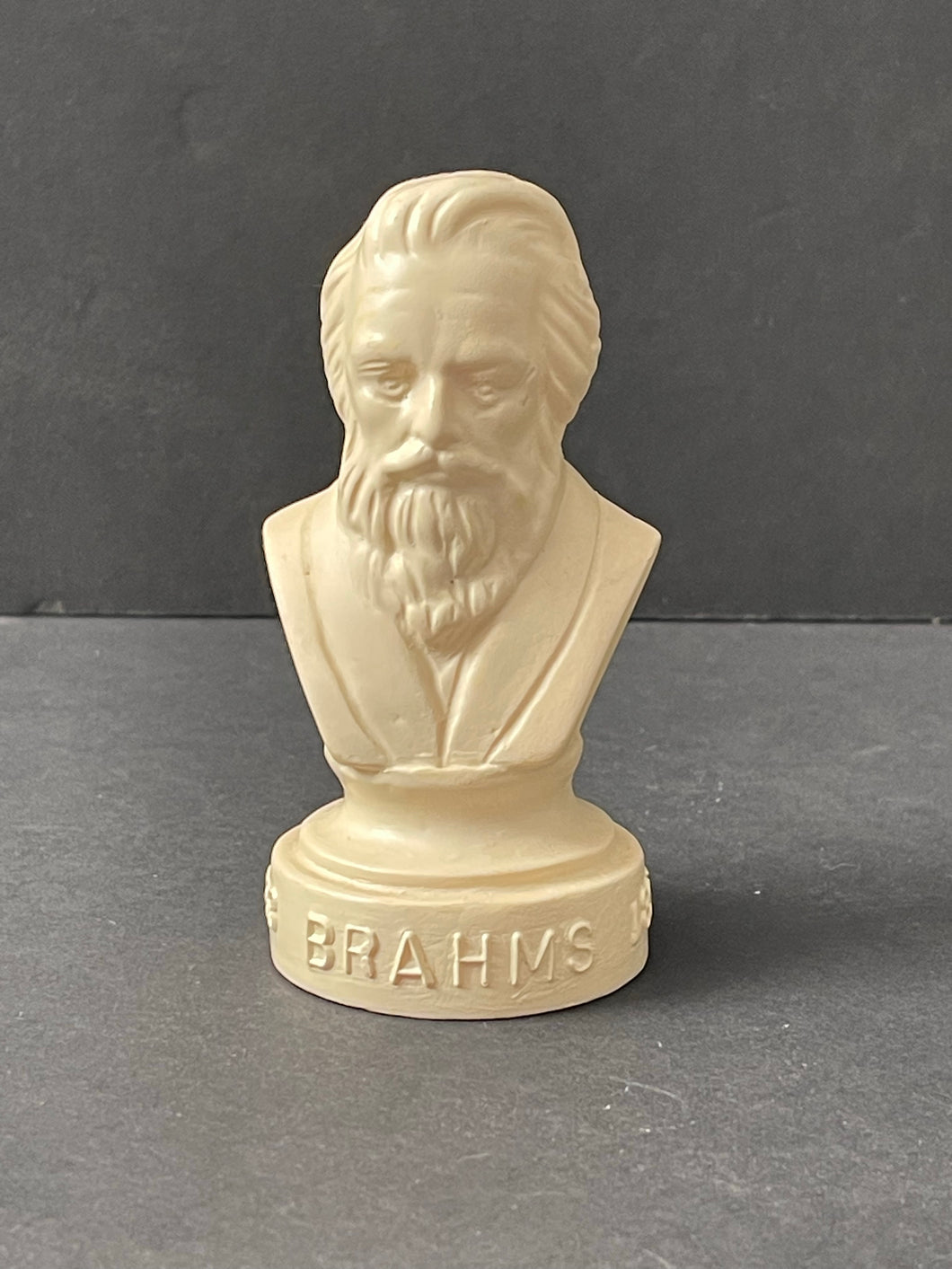Vintage Resin Halbe Composer Figurine Bust Brahms