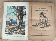 Load image into Gallery viewer, Antique 1930s The Story of Robinhood Whitman Publishing Large Book
