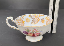 Load image into Gallery viewer, Vintage 1950s Paragon Queen’s Bone China Fruit Porcelain Teacup &amp; Saucer
