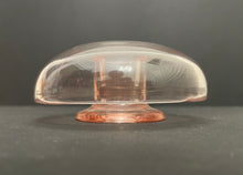 Load image into Gallery viewer, Vintage Pink Depression Glass Rolled Edge Candle Holder
