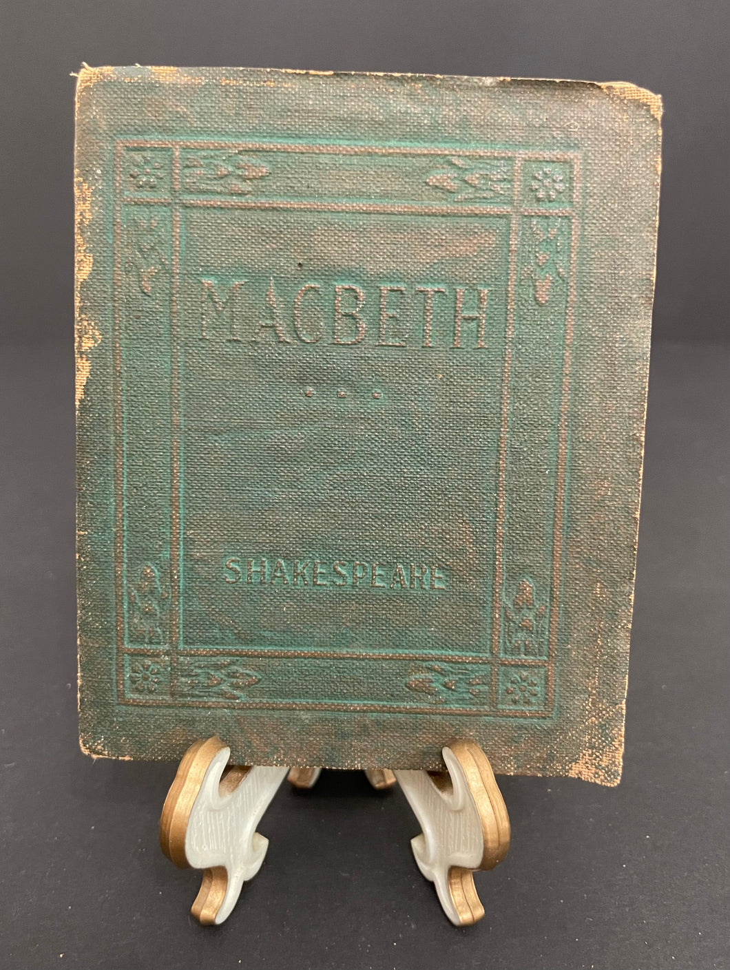Antique Little Leather Library “Macbeth” by Shakespeare Book