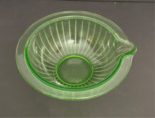 Load image into Gallery viewer, Vintage Vaseline Glass Mixing Bowl with Spout
