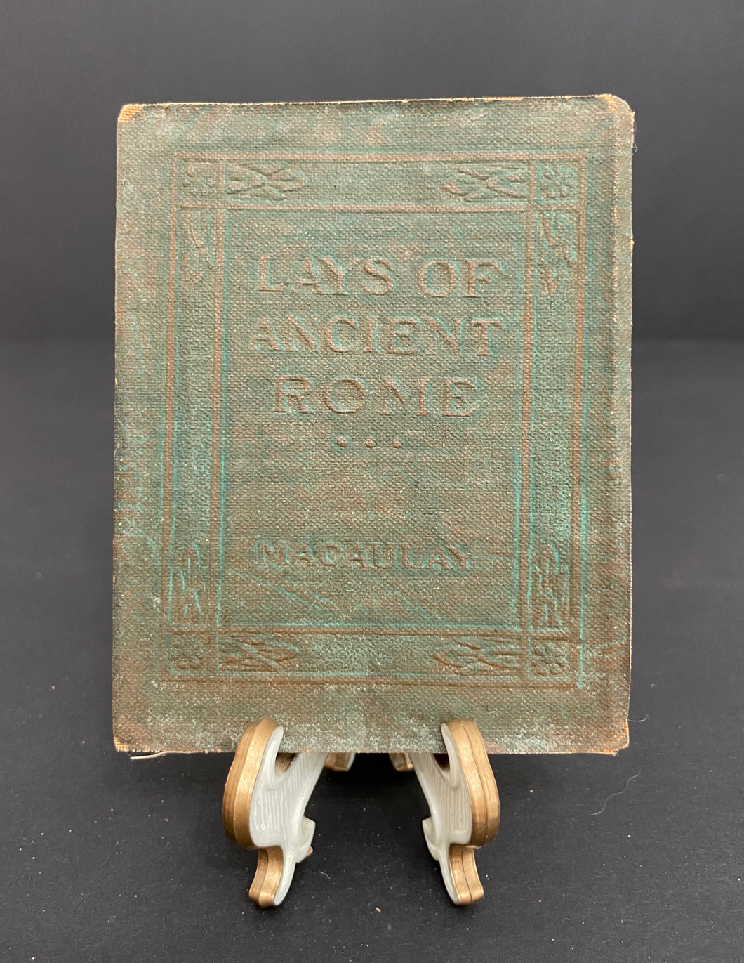 Antique Little Leather Library “Lays of Ancient Rome” by Macaulay Book