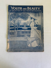 Load image into Gallery viewer, Antique 1910s Sheet Music “Youth and Beauty” Collection of Easy Pieces for Beginners
