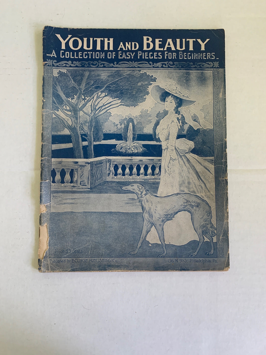 Antique 1910s Sheet Music “Youth and Beauty” Collection of Easy Pieces for Beginners