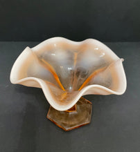 Load image into Gallery viewer, Vintage Fenton Opalescent Marigold Ruffle Compote

