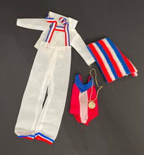 Load image into Gallery viewer, Vintage 1970s Barbie Olympic clothing set
