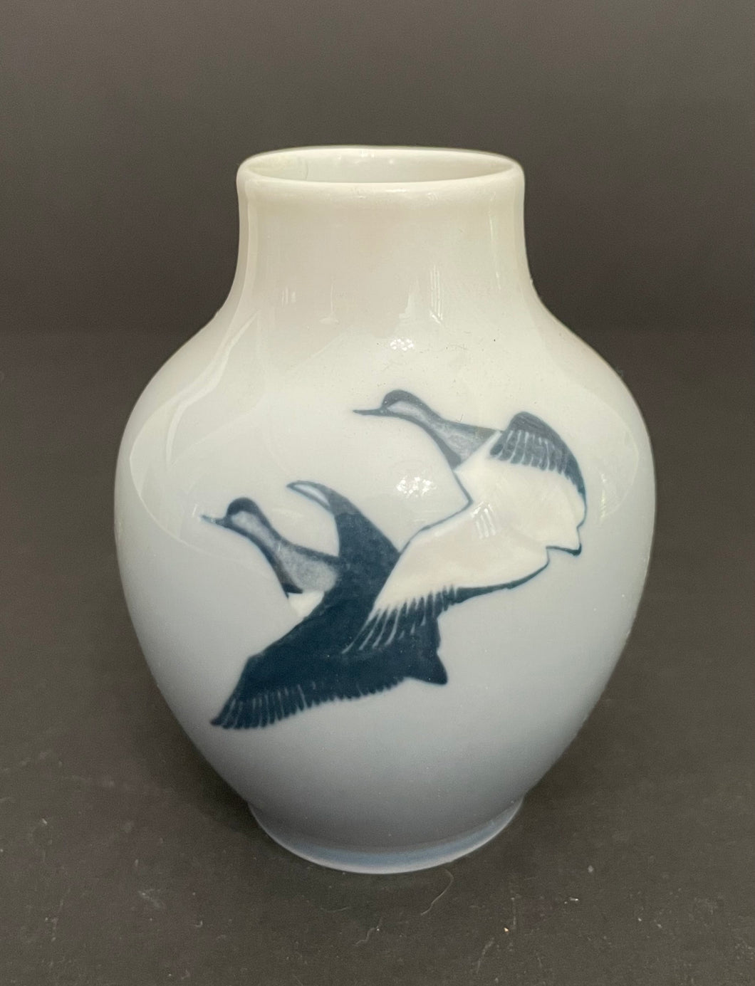 Vintage Royal Copenhagen Porcelain Flying Duck Vase