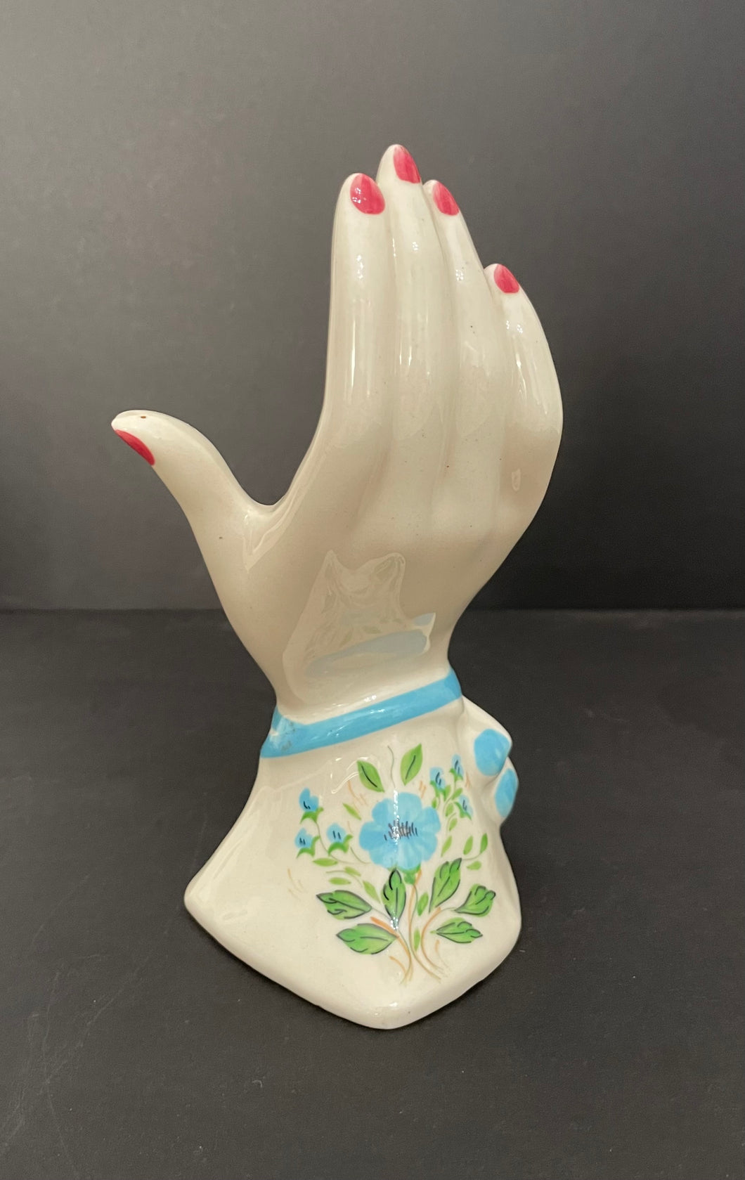 Vintage Clinchfields White Ceramic Hand Vase