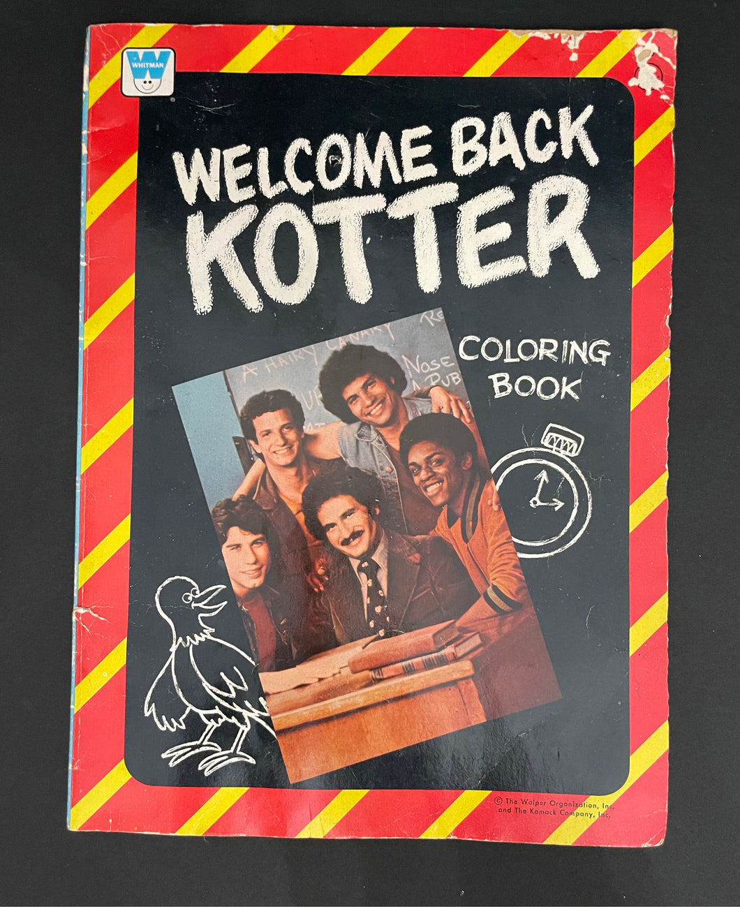 Vintage UNUSED Welcome Back, Kotter Coloring Book