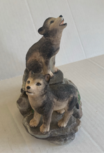 Load image into Gallery viewer, Vintage 1994 Lenox Porcelain Wolf Pup Den Figurine
