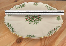 Load image into Gallery viewer, Vintage Lenox Porcelain Holiday Serving Platter
