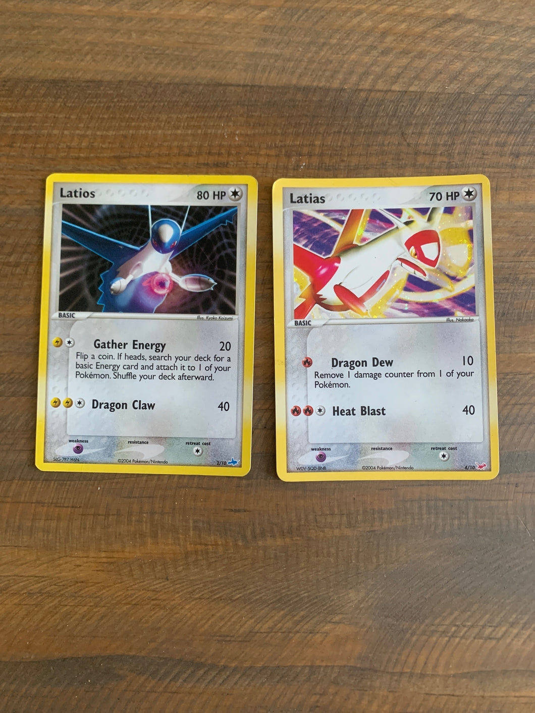 2004 Latios & Latias Pokémon Cards