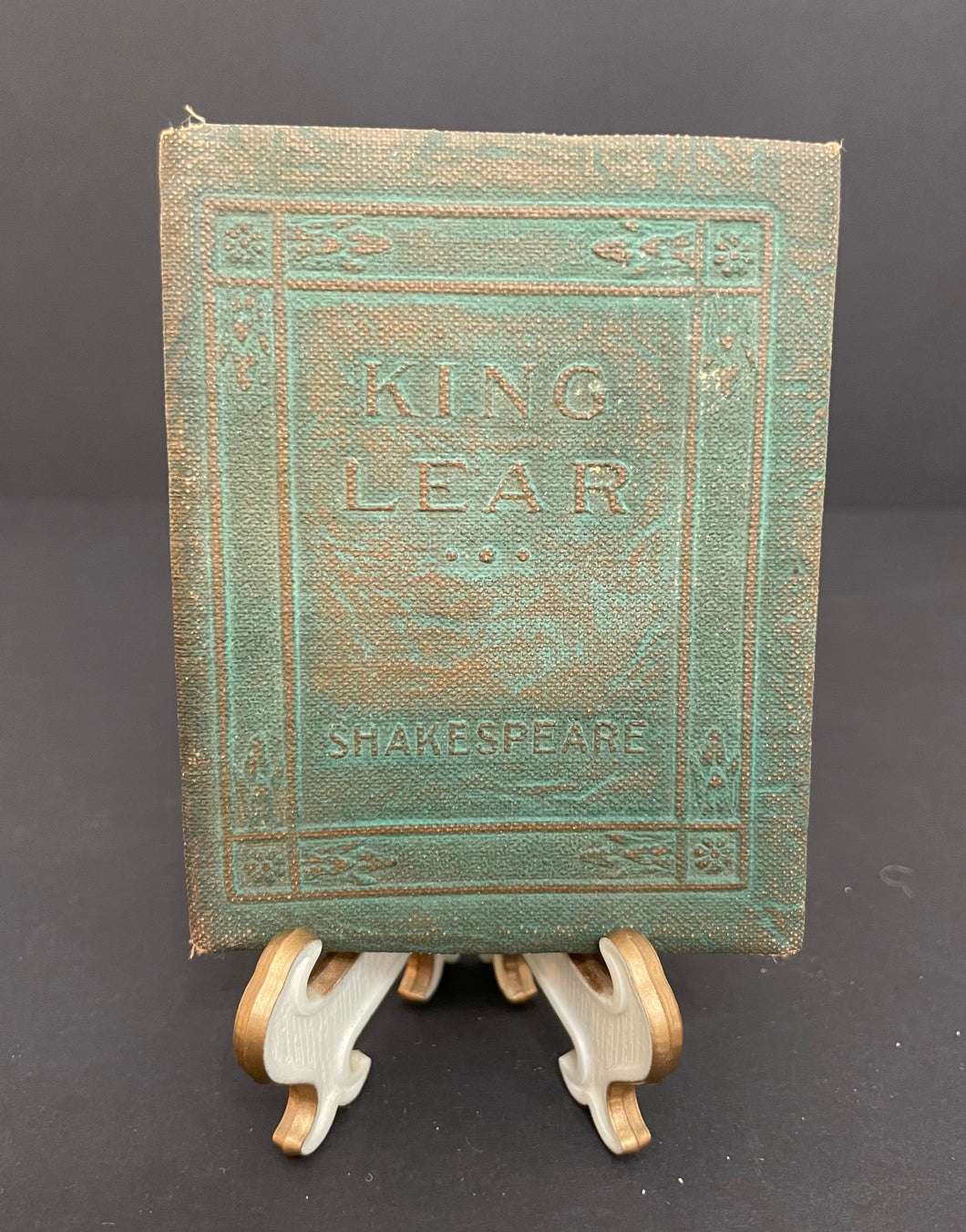Antique Little Leather Library “King Lear” by Shakespeare Book