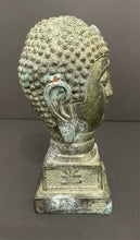 Load image into Gallery viewer, Antique Chinese Bronze Shakyamuni Amitabha Buddha Head Bust Seal Statue
