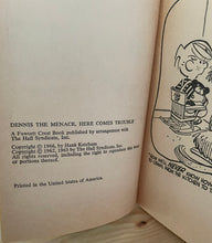 Load image into Gallery viewer, 1966 “Dennis the Menace, Here Comes Trouble” Vintage Paperback Book
