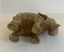 Load image into Gallery viewer, Vintage Hand Carved Soapstone Elephant
