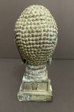 Load image into Gallery viewer, Antique Chinese Bronze Shakyamuni Amitabha Buddha Head Bust Seal Statue
