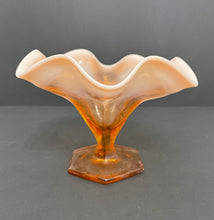 Load image into Gallery viewer, Vintage Fenton Opalescent Marigold Ruffle Compote
