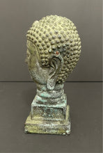 Load image into Gallery viewer, Antique Chinese Bronze Shakyamuni Amitabha Buddha Head Bust Seal Statue
