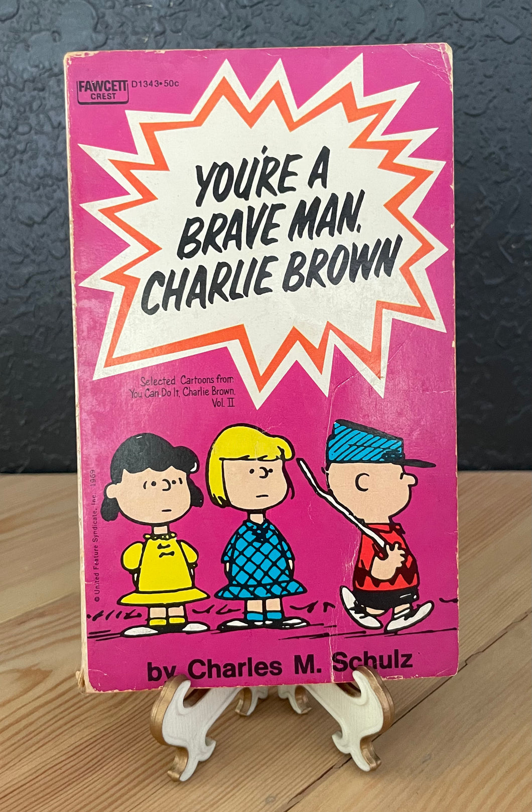 1963 “You’re A Brave Man, Charlie Brown” Vintage Paperback Book