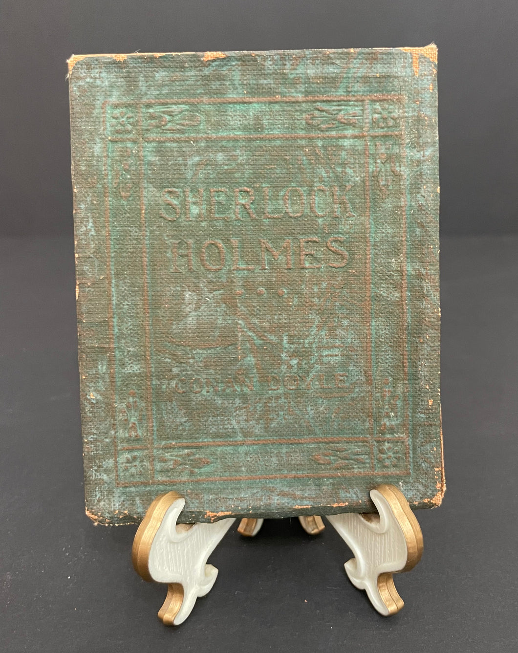 Antique Little Leather Library “Sherlock Holmes ” by Conan Doyle Book