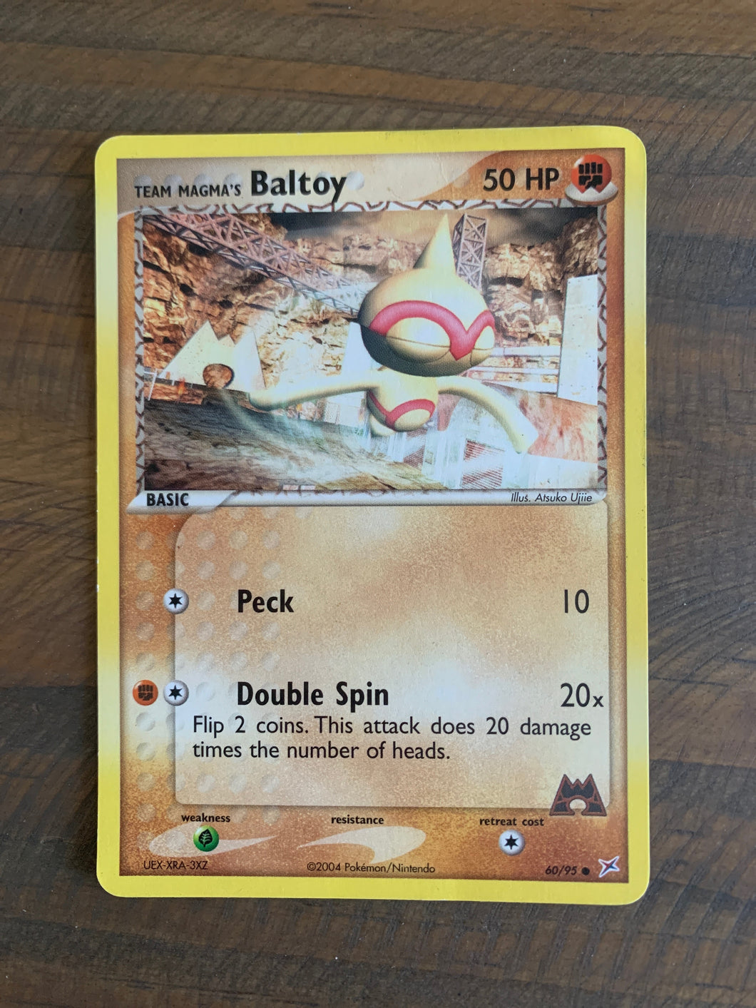 2004 Baltoy HOLO Pokémon Trading Card