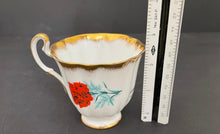 Load image into Gallery viewer, Vintage Royal Adderley Bone China Red Chrysanthemum Porcelain Teacup &amp; Saucer
