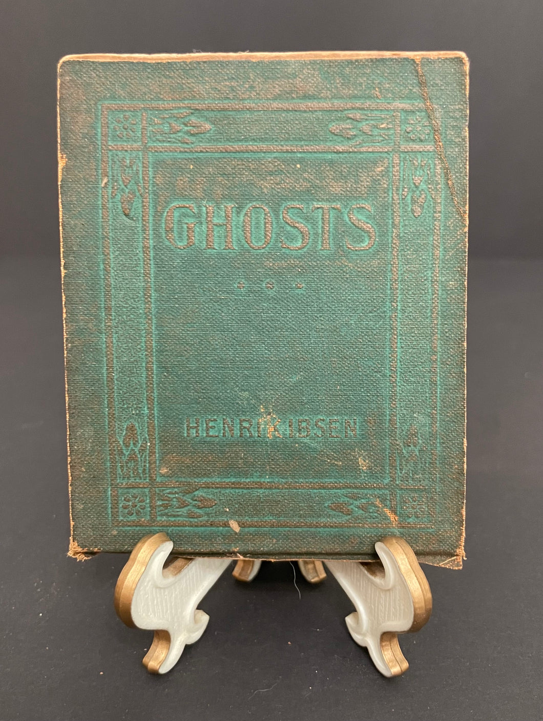 Antique Little Leather Library “Ghosts ” by Henri Ibsen Book