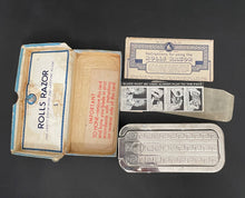 Load image into Gallery viewer, Vintage 1920s Rolls Safety Razor With Original Box and Papers
