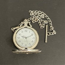 Load image into Gallery viewer, Vintage Masonic Compass Silver Pocketwatch
