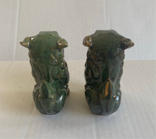 Load image into Gallery viewer, Vintage Chinese Ceramic Sitting Foo Dogs Green Pair
